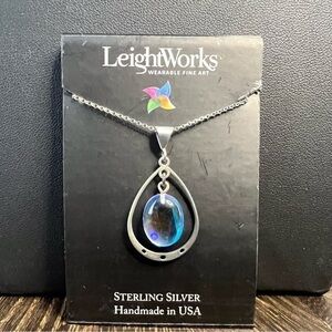 LeightWorks Wearable Fine Art Sterling Silver Necklace N1 B20